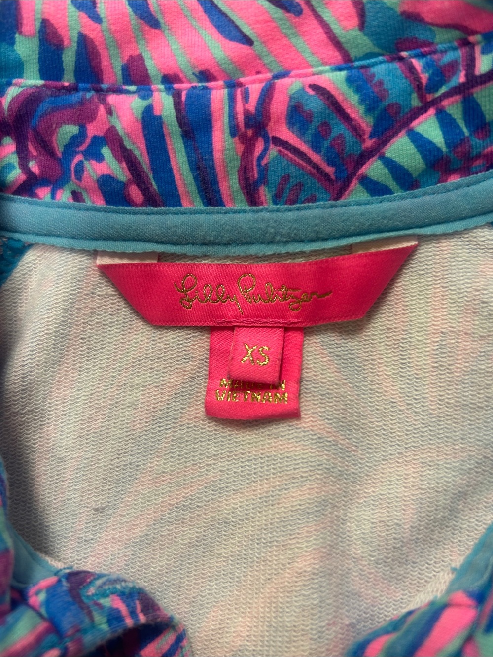 Lilly Pulitzer Ports Dress -Turquoise Oasis Shelleidoscope - Size XS - Picture 8 of 9